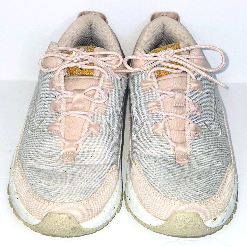 NIKE Sneakers Pink/White/Beige Crater Remixa Women Shoes Size 8 US (39 EU)